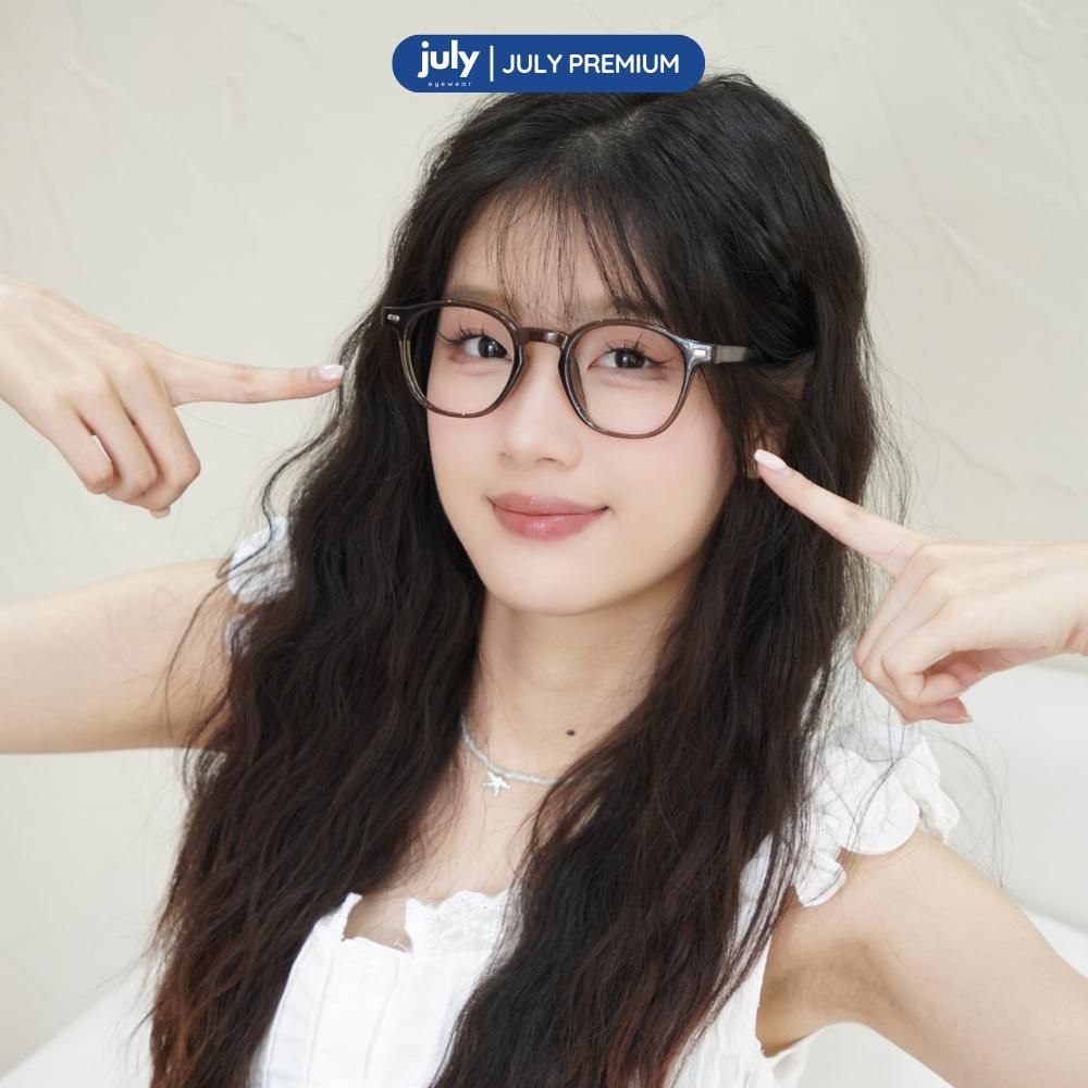 [AURA] Gọng Kính Cận Nam Nữ Kính Mắt Thời Trang Cao Cấp form thiên vuông cốt kim loại phối nhựa chắc chắn, trẻ trung July Eyewear Premium - 0178