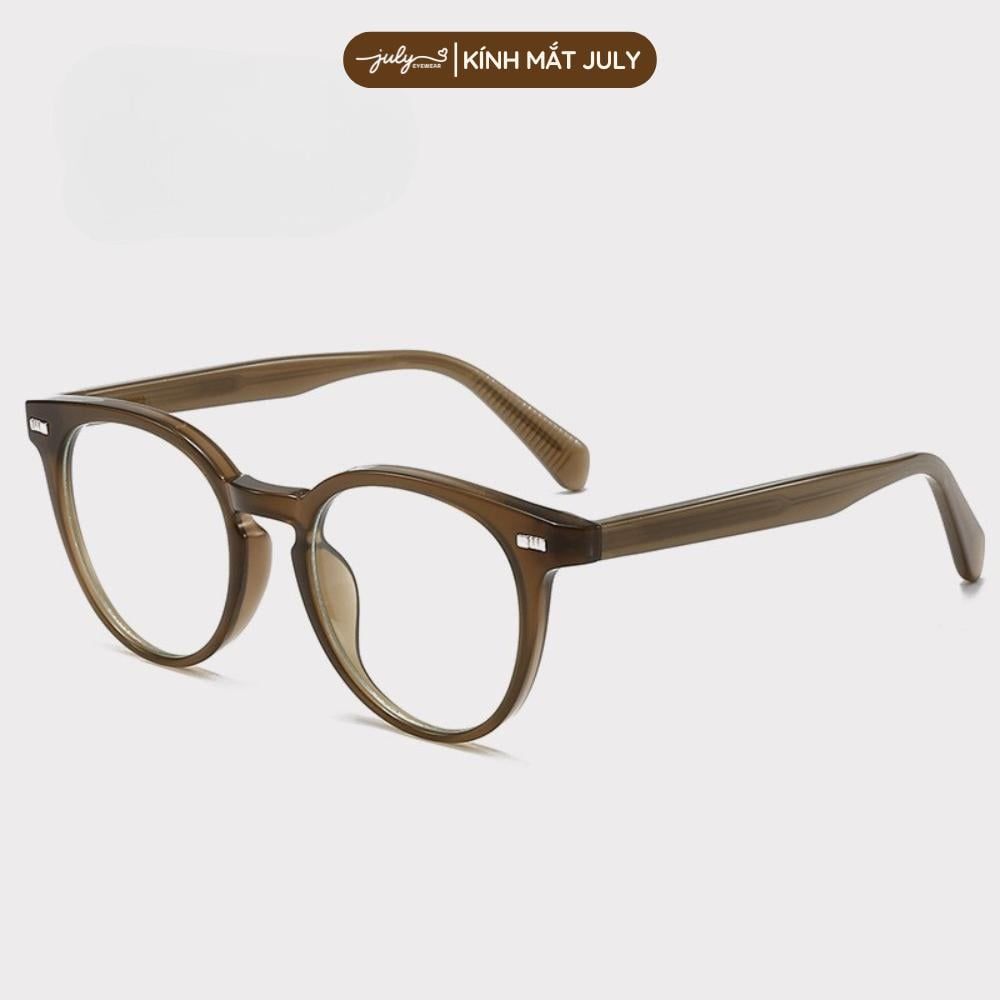 Gọng Kính Cận Nam Nữ ZENT Form Tròn Cốt Kim Loại Kính Mắt July Premium