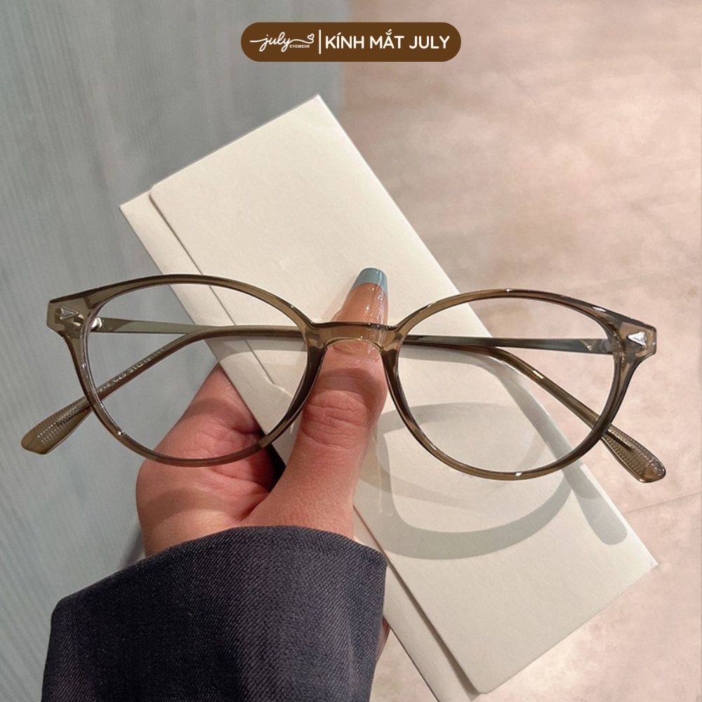 [KAT] Gọng Kính Cận Nữ Kính Mắt Thời Trang Form Mắt Mèo Cá Tính Hợp Mặt Nhỏ - Kính Mắt July Eyewear 30319