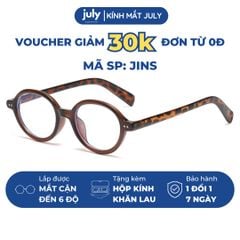 Gọng Kính Cận Nam Nữ JINS Form Oval Hot Trend Cá Tính Kính Mắt July Eyewear