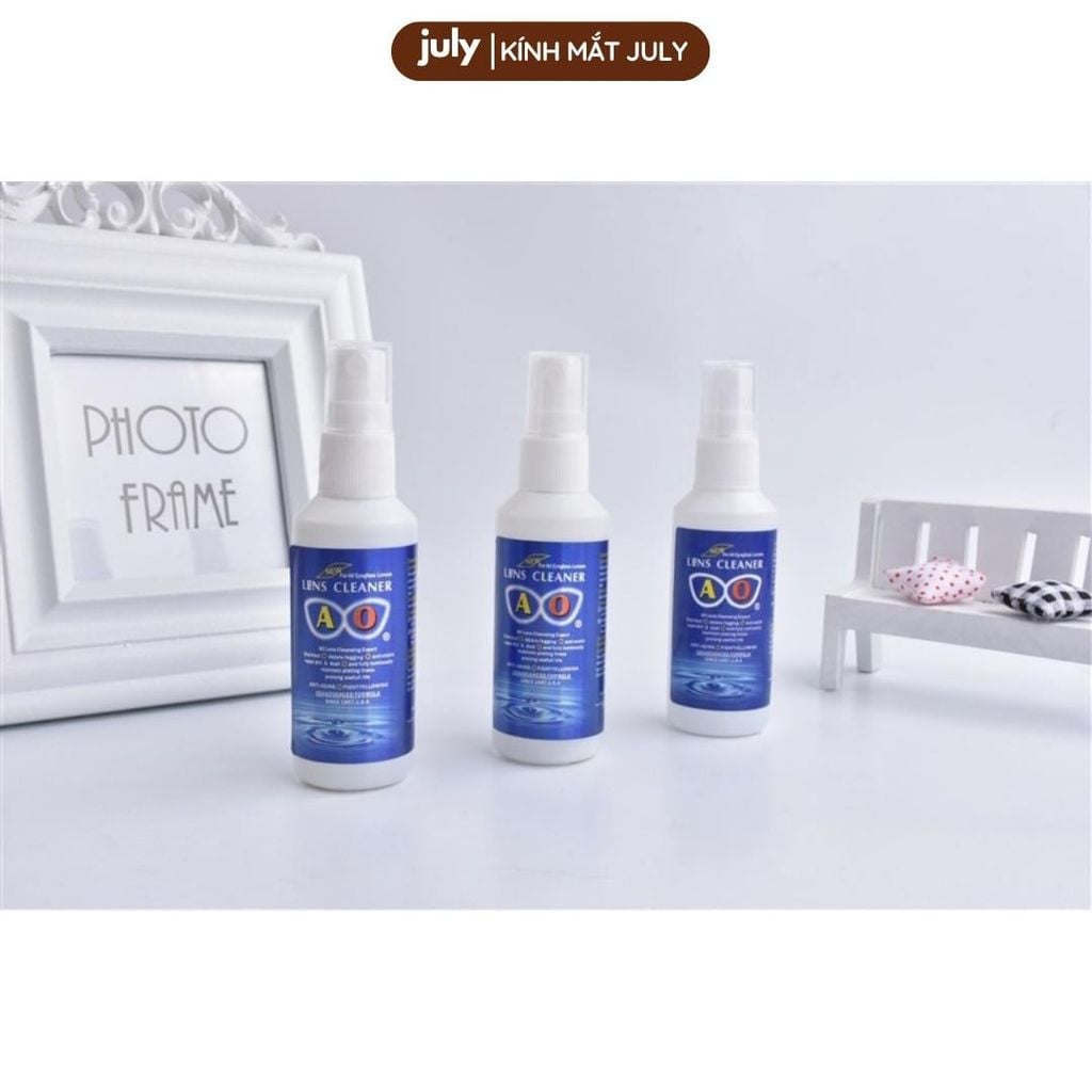 Nước xịt lau mắt kính chuyên dụng dành cho mắt kính, màn hình điện thoại 60ml JULY EYEWEAR giúp mắt kính sạch trong hơn Tròng Kính Women