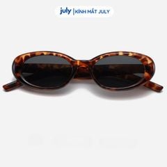 Kính mát nam nữ thời trang dáng oval bo tròn ngầu, phong cách July Eyewear