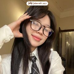 [8619] Gọng kính cận nam nữ kính mắt thời trang form vuông phong cách trẻ trung, dễ đeo hợp nhiều dáng mặt - Kính Mắt July 81006