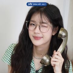 [Võ Hà Linh x Kính Mắt July] Gọng kính cận nữ form tròn cốt kim loại hợp mọi dáng mặt 8625 - Kính Mắt July 83079