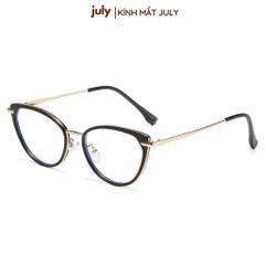 [Võ Hà Linh x Kính Mắt July] COMBO 2 Gọng kính cận mắt mèo nữ chất liệu nhựa phối kim loại cứng cáp kiểu dáng thời trang