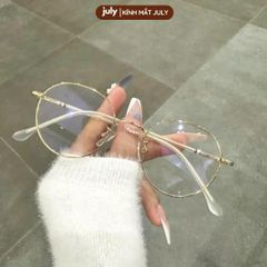 Gọng kính cận nữ mắt tròn gọng mảnh dễ đeo hợp với nhiều dáng mặt kính oval Voi