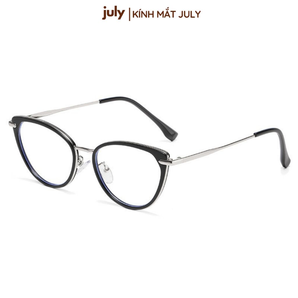 [Võ Hà Linh x Kính Mắt July] COMBO 2 Gọng kính cận mắt mèo nữ chất liệu nhựa phối kim loại cứng cáp kiểu dáng thời trang