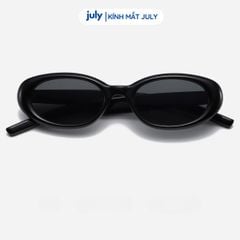 Kính mát nam nữ thời trang dáng oval bo tròn ngầu, phong cách July Eyewear