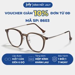 [8603] Gọng kính cận nữ Kính Mắt thời trang dáng oval thiên vuông khung nhựa phối kim loại nhẹ, phong cách Hàn Quốc - Kính Mắt July 72598