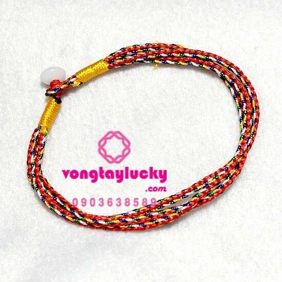 Vòng tay may mắn chỉ ngũ sắc