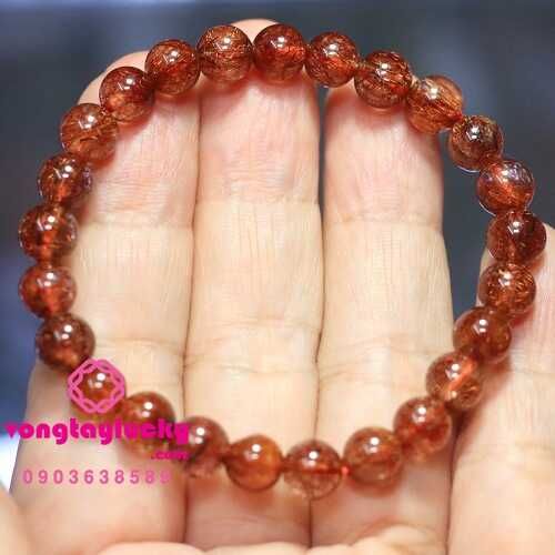 vòng tay đá thạch anh thạch anh tóc đỏ vòng tay mệnh hỏa vòng tay tài lộc vòng tay phong thủy vòng tay hợp mệnh