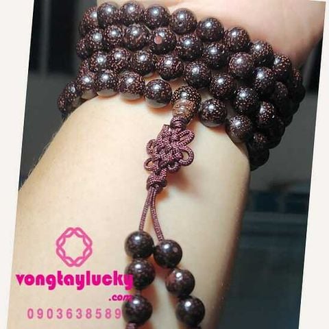 chuỗi bồ đề quấn tay, chuỗi bồ đề bồ đề tinh nguyệt Nepal, bồ đề tinh nguyệt Ấn độ,chuỗi niệm Phật, chuỗi 108 hạt