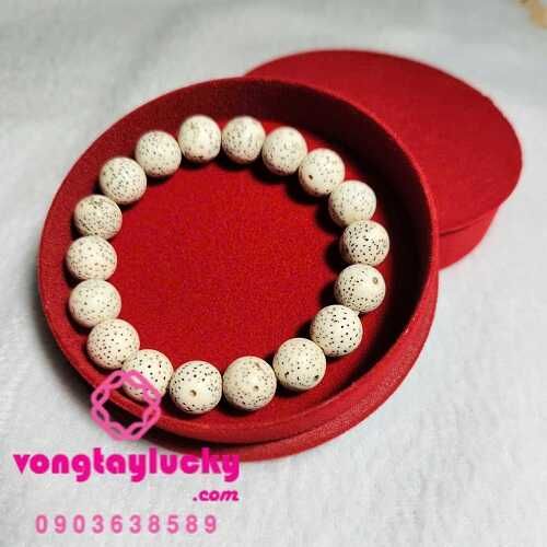 Bồ đề tinh nguyệt đeo tay 10li điểm đá mã não khắc kinh Bát nhã và 2 chặn bạc Thái chữ vạn