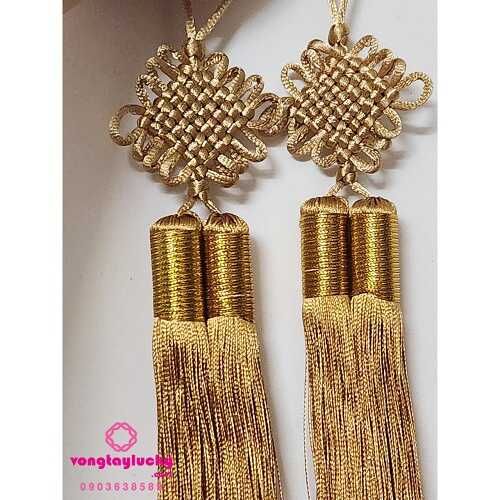 NÚT THẮT VÔ TẬN màu nâu sữa