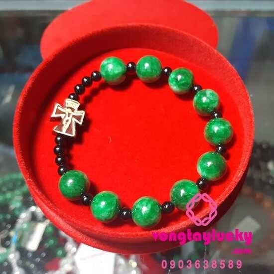 vòng tay công giáo, chuỗi mân côi đá cẩm thạch, chuỗi mân côi công giáo, chuỗi mân côi, vòng phong thủy