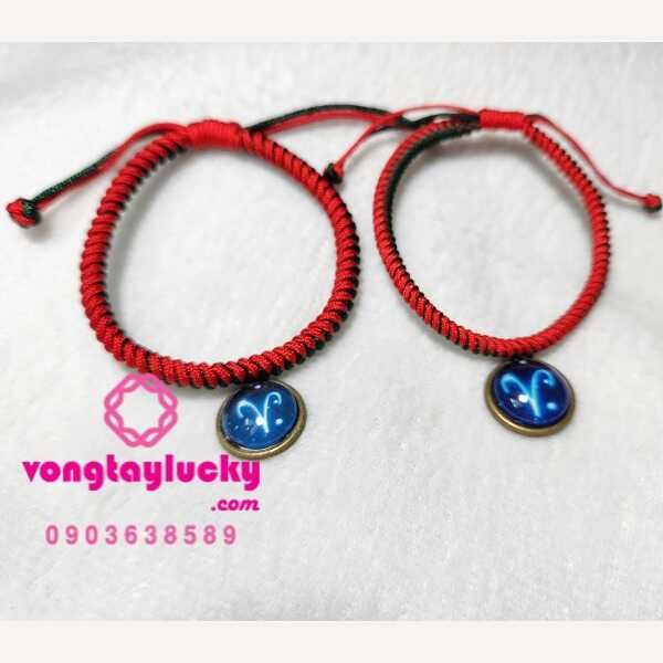 vòng tay cung hoàng đạo, vòng tay chỉ tết dây thủ công, vòng tay may mắn, vòng tay câp đôi, vòng tay handmade