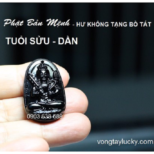 Hư không tạng bồ tát, phật bản mệnh tuổi sửu, phật bản mệnh tuổi dần, phật bản mênh đeo cổ, đá phong thủy