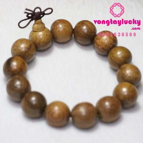 Vòng đeo tay gỗ dâu rừng lâu năm tay Nam 16li