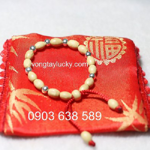 Vòng Dâu Tằm 7 Bi Bạc – Lá Bùa Bình An Cho Bé trai(120K/chiếc)