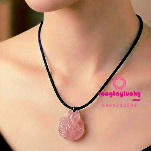 dây chuyền hồ ly, hồ ly thạch anh hồng, hồ ly  9 đuôi, hồ ly tình duyên, mua dây chuyền hồ ly ở đâu, hồ ly đá phong thủy