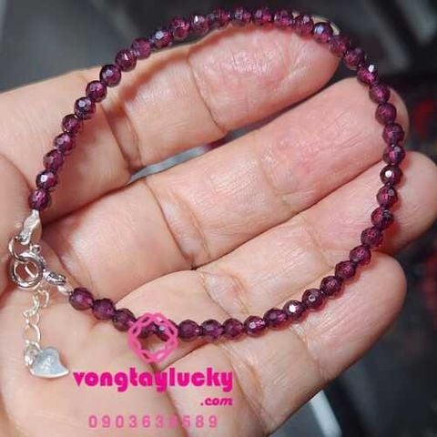 lắc tay đá garnet, đá phong thủy, vòng tay, vòng tay mệnh hỏa, vòng tay may mắn, vòng tay mệnh thổ
