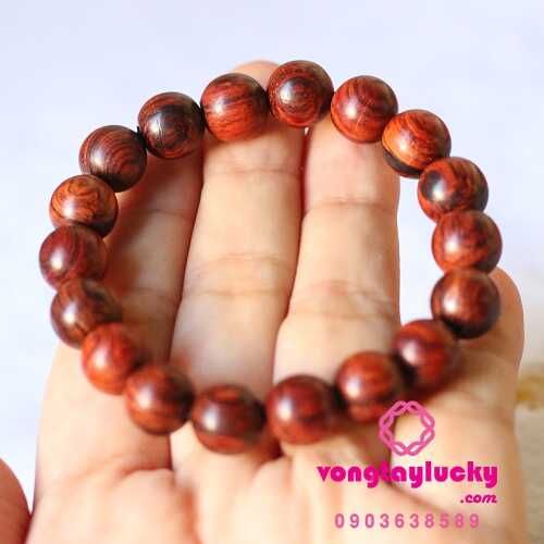 Vòng tay gỗ sưa 10li vân đẹp