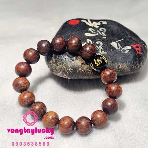 vòng tay gỗ, chuỗi đeo tay trừ tà, vòng tay nam, vòng tay gỗ trắc, vòng tay bình an, chuỗi niệm phật, gỗ trắc 12li