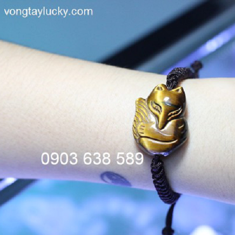 những điều kiêng kỵ khi đeo hồ ly, hồ ly mệnh thổ, hồ ly mệnh kim,hồ ly đá mắt hổ, hồ ly đá mắt hổ vàng nâu, đá mắt hổ tự nhiên, hồ ly 9 đuôi, hồ ly tết dây