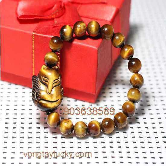 những điều kiêng kỵ khi đeo hồ ly, hồ ly mệnh thổ, hồ ly mệnh kim,hồ ly đá mắt hổ, hồ ly đá mắt hổ vàng nâu, đá mắt hổ tự nhiên, hồ ly 9 đuôi, vòng tay hồ ly
