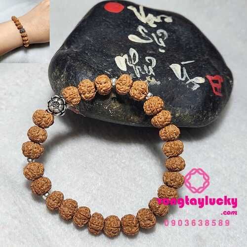hạt Rudraksha, blo62 đề kim cang, chuỗi đeo tay bồ đề, vòng tay trừ tà, vòng tay nữ