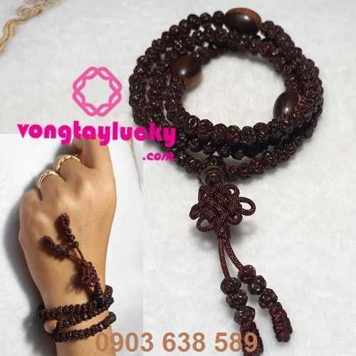 Chuỗi bồ đề kim cang Nepal lu thống 4li 108 hạt quấn tay cho tay nữ