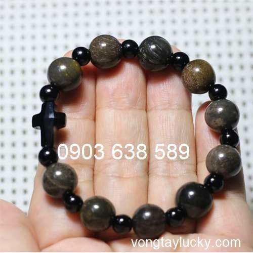 Chuỗi mân côi gỗ hóa thạch 10