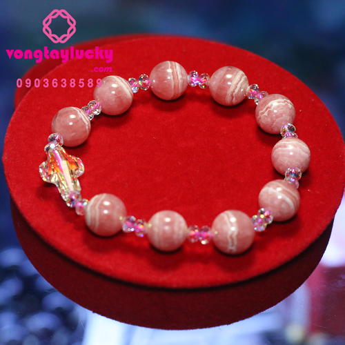 Chuỗi Mân Côi Đá Đào Hoa (Rhodochrosite) – Biểu tượng tình yêu, bình an