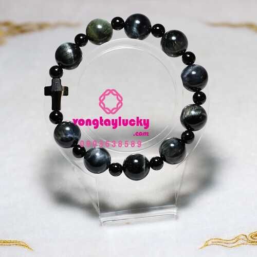 chuỗi mân côi, chuỗi mân côi đá mắt hổ, kinh mân côi, vòng công giáo, vòng tay mệnh thủy vòng tay mệnh mộc, vòng tay nam