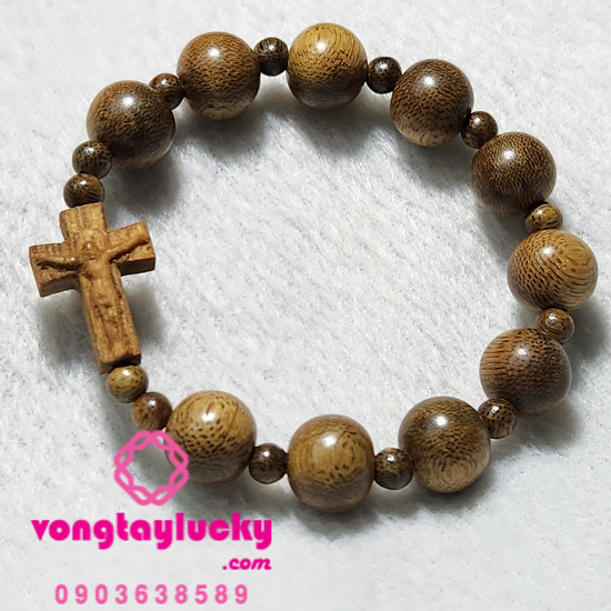 chuỗi mân côi trầm hương, vòng tay công giáo, vòng tay phong thủy, vòng tay công giáo, vòng tay mệnh mộc, chuỗi mân côi đẹp