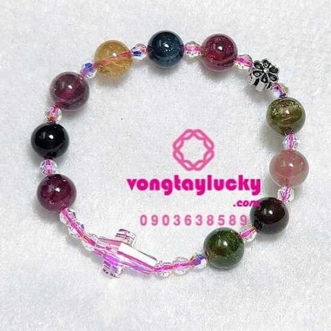 Chuỗi mân côi, vòng công giáo, chuỗi mân côi đá tourmaline, trang sức công giáo, vòng tay hộ mệnh, chuỗi mân côi 10 hạt, tràng hạt mân côi, kinh mân côi, tourmaline đá sắc, vòng tay nữ