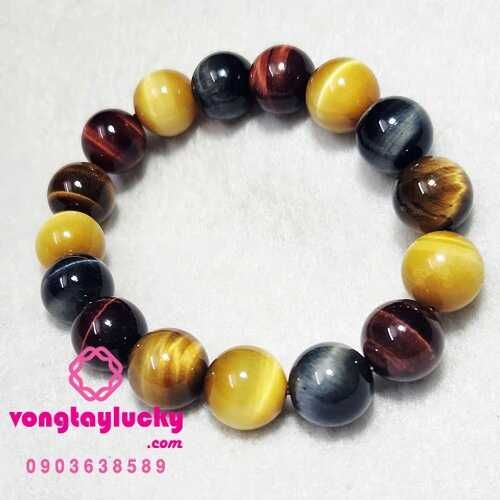 đá mắt hổ 5 màu, vòng tay đá mắt hổ, đá mắt hổ đa sắc, đá mắt hổ ngũ sắc, vòng tay may mắn, vòng tay đá mắt hổ tự nhiên