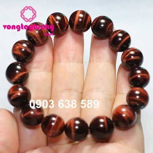 vòng tay đá mắt hổ đỏ, đá mắt hổ thiên nhiên, đá mắt hổ hợp mệnh gì, vòng tay nam, vòng tay phong thủy, vòng tay mệnh hỏa