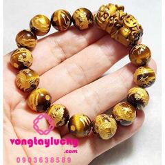 vòng tay tỳ hưu đá mắt hổ