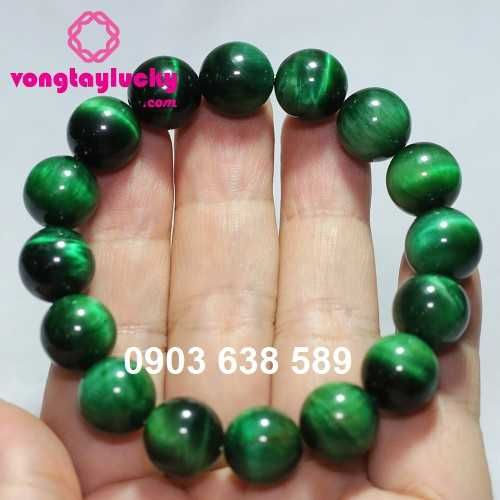 vòng tay đá mắt hổ xanh lục, vòng tay phong thủy, vòng tay mệnh mộc, vòng tay mệnh hỏa, vòng tay đá mắt hổ, đá mắt hổ xanh
