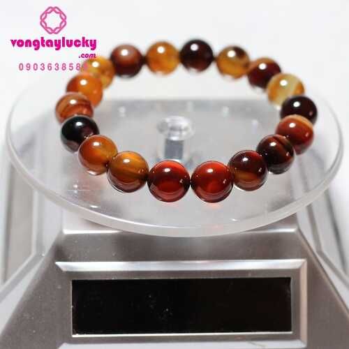 [Sale sốc] Vòng tay mã não 3 màu không hồ lô 10-12li