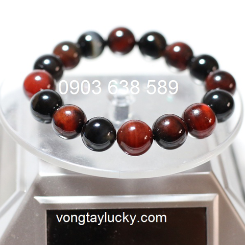 [Sale sốc] Vòng tay mã não 3 màu không hồ lô 10-12li