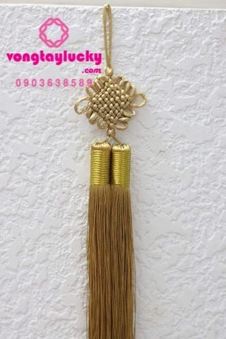 NÚT THẮT VÔ TẬN màu nâu sữa