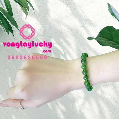 vòng tay đá ngọc bích, vòng tay mệnh Hỏa, vòng tay mệnh mộc, vòng tay đá phật ngọc, vòng tay phong thủy, vòng tay đá Nephrite