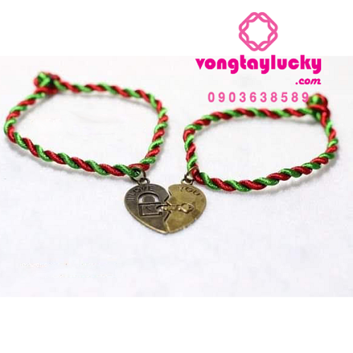 quà tặng giáng sinh, quà noel, quà tặng handmade, vòng cặp đôi, vòng tay may mắn