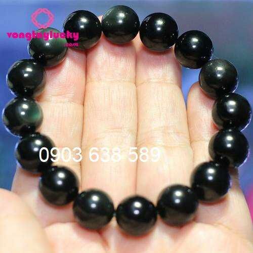 vòng tay phong thủy, vòng tay đá núi lửa obsidian, vòng tay may mắn, đá obsidian, vòng tay mệnh thủy, vòng tay mệnh mộc