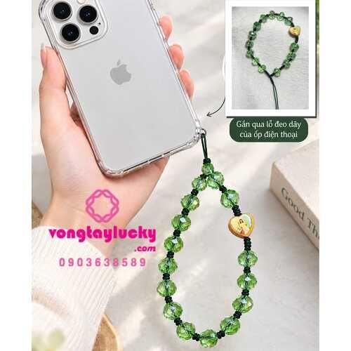 3 trong 1 Dây đeo điện thoại pha lê handmade rẻ đẹp chỉ có 99K/cái