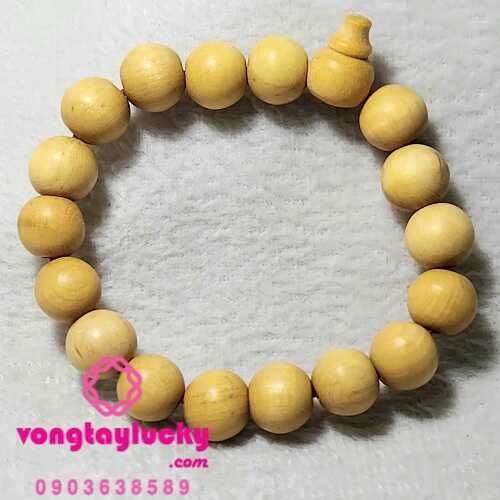 Vòng tay phong thủy gỗ Quỷ kiến sầu 13li 17 hạt và 1 hạt hồ lô