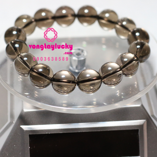 Vòng tay thạch anh khói 12li