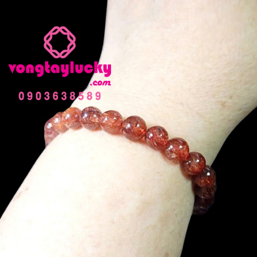 vòng tay đá thạch anh, thạch anh tóc đỏ, vòng tay mệnh hỏa, vòng tay tài lộc, vòng tay phong thủy, vòng tay hợp mệnh